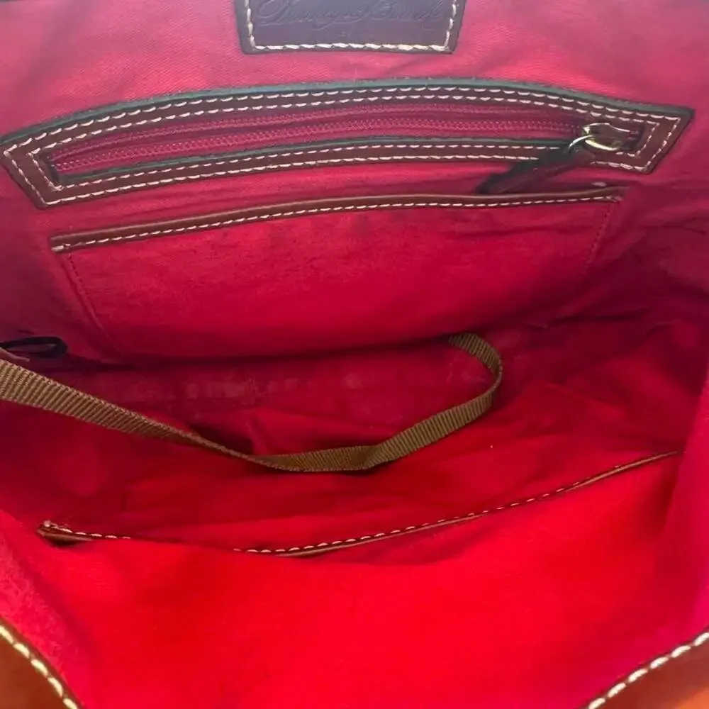 1975 Dooney & Bourke Derby Pebbled Leather Hobo Shoulder Bag Med Gray J14803780